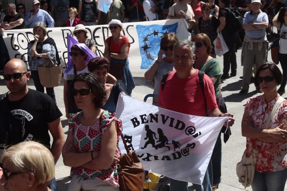 Manifestación en apoyo a los refugiados