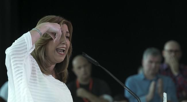 02/04/2017  POLÍTICA  mitin de Susana Díaz en la cascada para postularse como secretaria General del psc psoe celebrado en la cascada tenerife