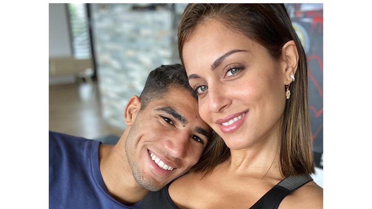 Hiba Abouk y su novio Achraf Hakimi están esperando un bebé