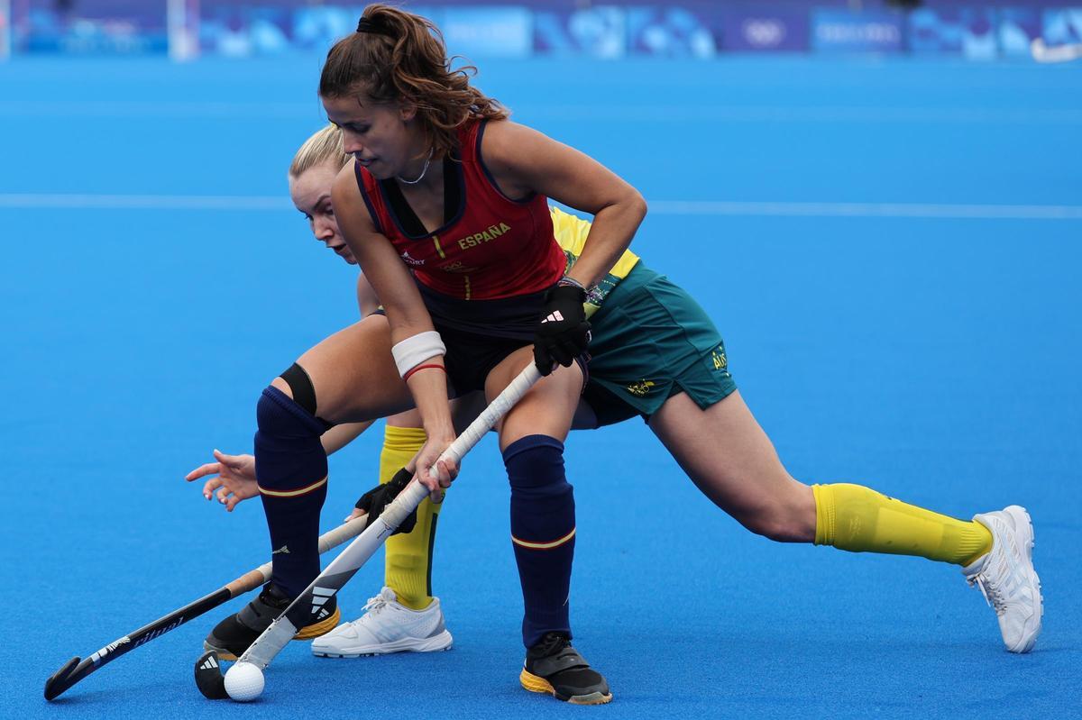 Hockey hierba femenino: Australia - España Hockey hierba femenino: Australia - España