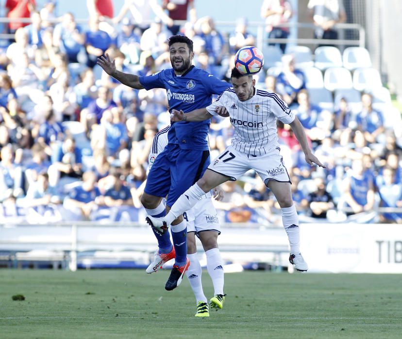 El partido entre el Getafe y el Real Oviedo, en imágenes