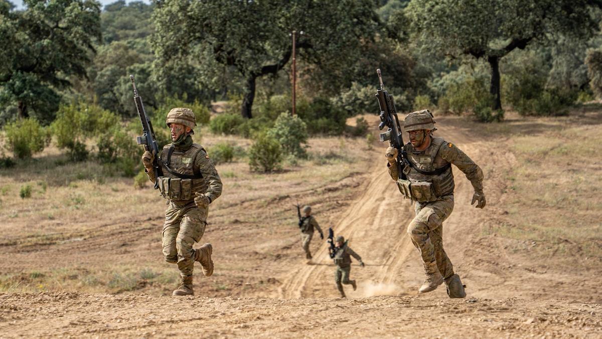 Militares de la BRI X durante un ejercicio.