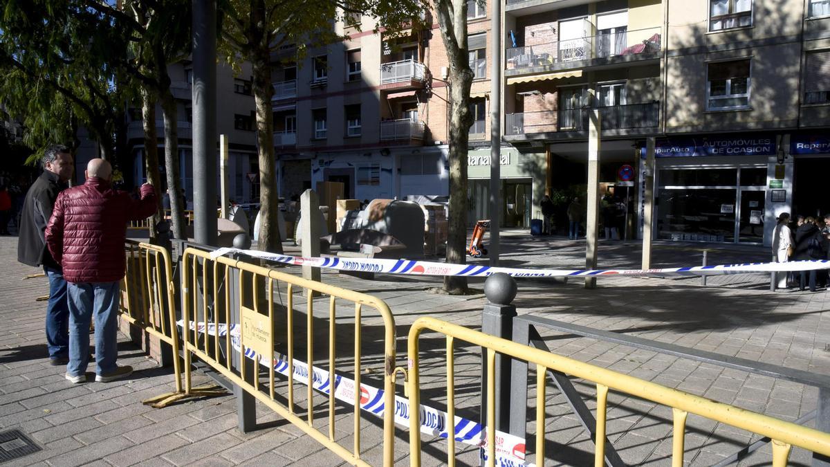 Desalojo de los vecinos de cuatro bloques de pisos en Huesca