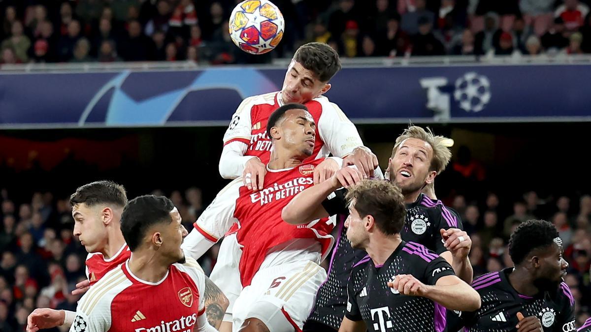 Resumen, goles y highlights del Arsenal 2 - 2 Bayern de Múnich de la ida de los cuartos de final de la Champions