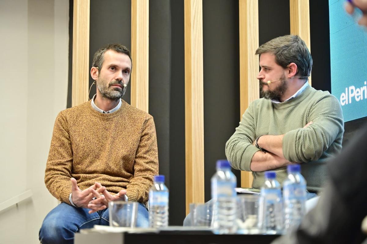 Jorge López y Pablo Iglesias.