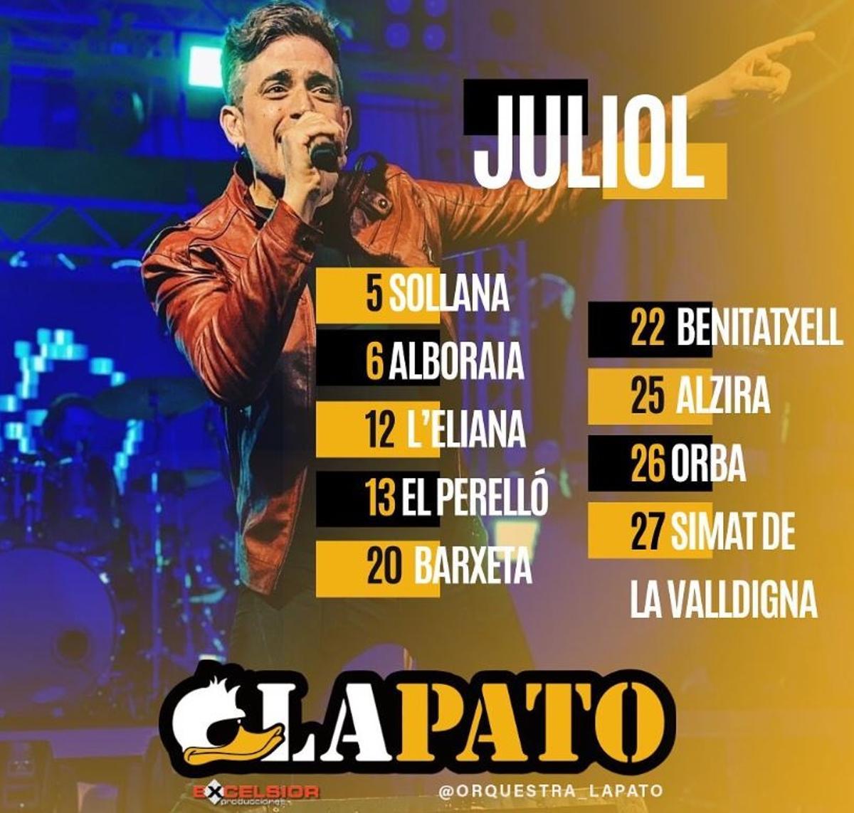 orquesta La Pato julio 2024