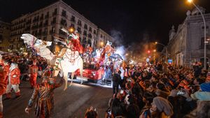 La cabalgata de reyes magos en Barcelona
