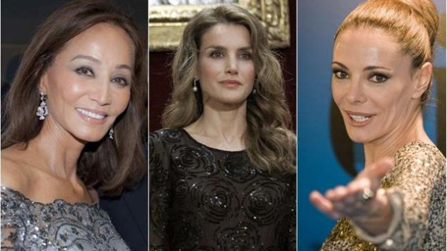 Isabel Preysler, Letizia Ortiz y Paula Vazquez.