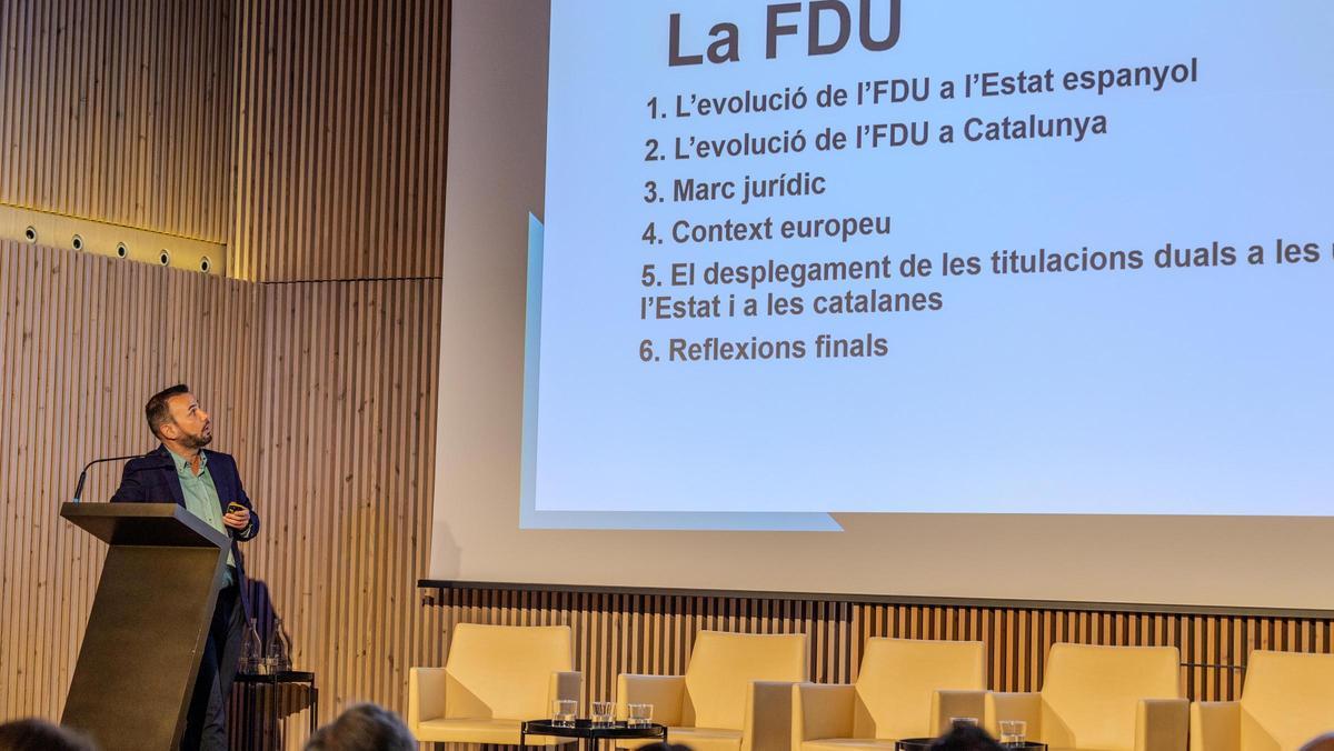 Vicent Climent, Project Manager de Fundación Bertelsmann en un momento de su intervención.