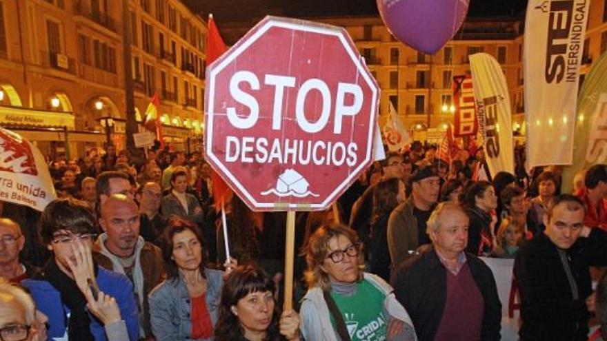 Bei einer Demonstration vor fast zwei Jahren forderten Bürger in Palma bereits ein Ende der Zwangsräumungen.