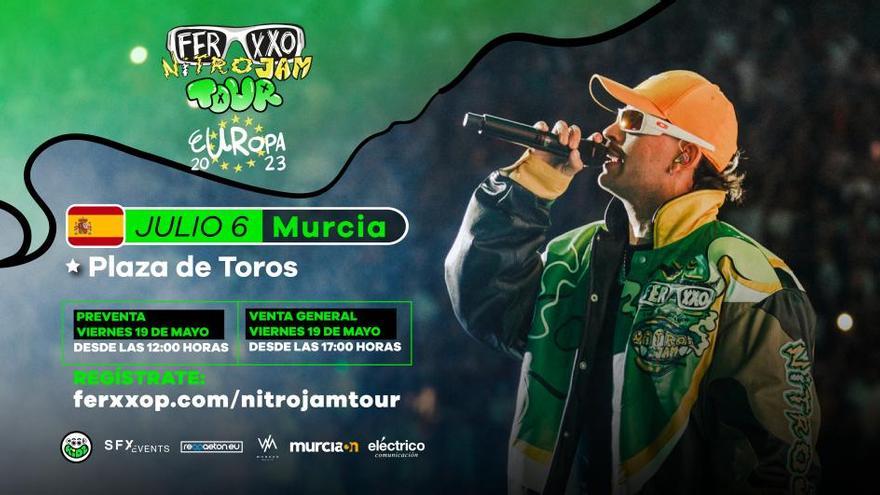 El ‘Nitro Jam Tour’ del colombiano Feid llega hoy a Murcia