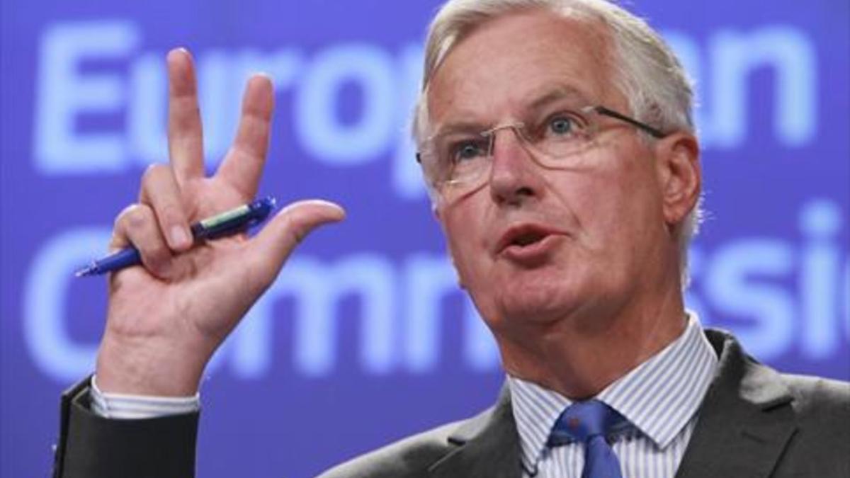 El negociador europeo del 'brexit', Michel Barnier, ayer en Bruselas.