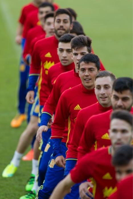 Entrenamiento de la Selección Sub-21 en Murcia