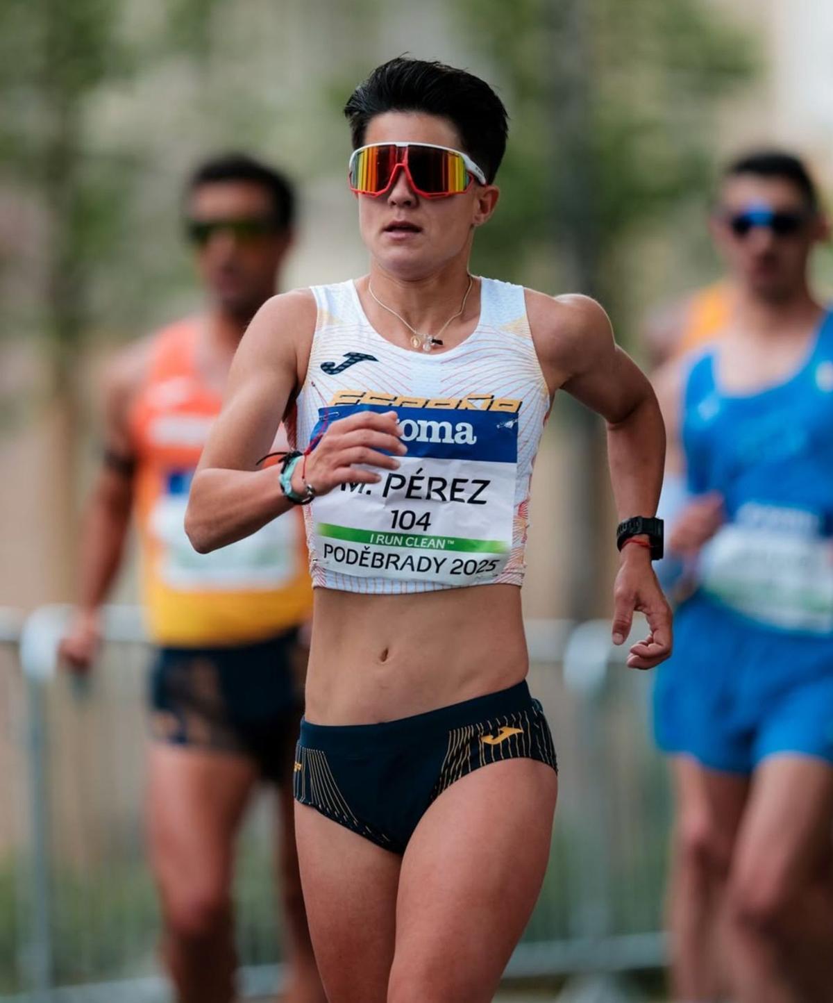 María Pérez, durante el Europeo de Podebrady en la República Checa en mayo. | European Athletics