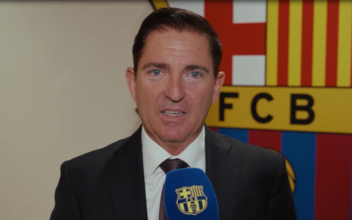 Pascual, en sus primers declaraciones a los medios del club.