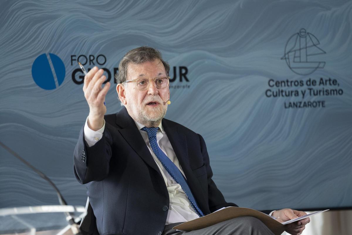 Foto de archivo de Mariano Rajoy el pasado 10 de abril en el Foro Global Sur Lanzarote
