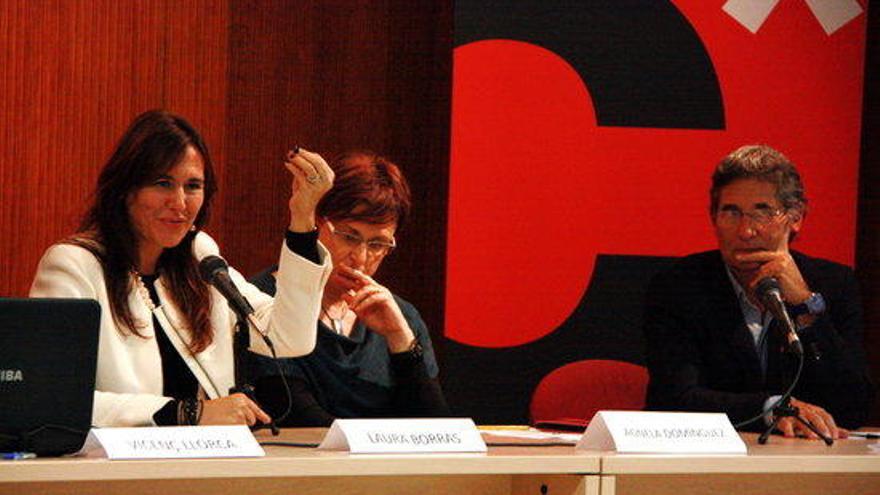 Laura Borras, Ángela Rodríguez i Eduard Boet,