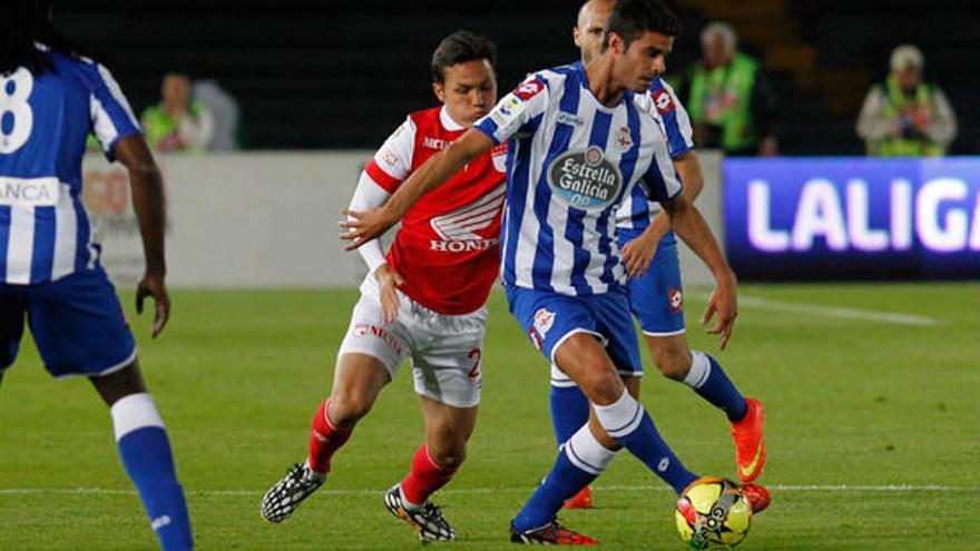 Domínguez, ayer en Colombia. / LFP. Fuente: canaldeportivo.com