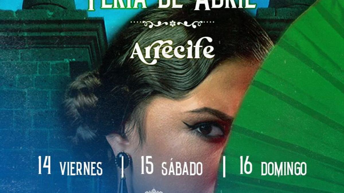 Cartel de la I Feria de Abril de Arrecife.