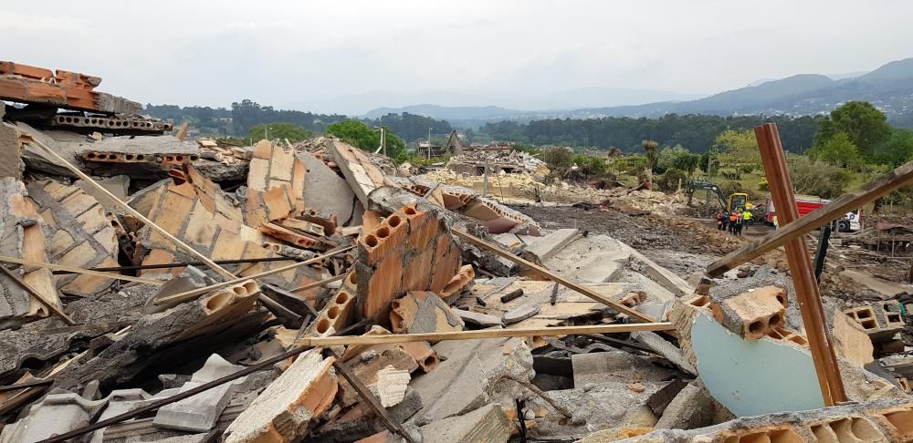 Explosión en Tui, Pontevedra | Así amanece la zona cero