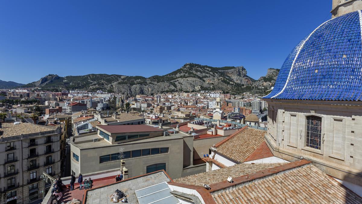 Vistas de casco antiguo de Alcoy.