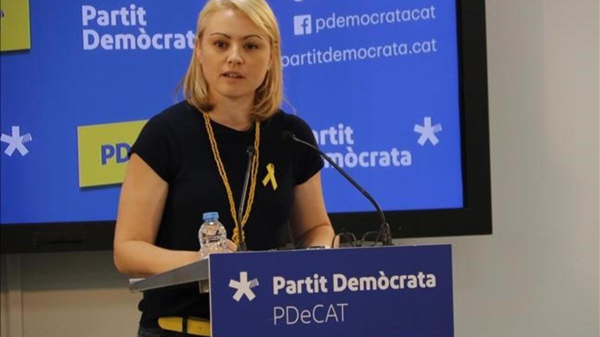 La portavoz del PDECat deja el partido y la política