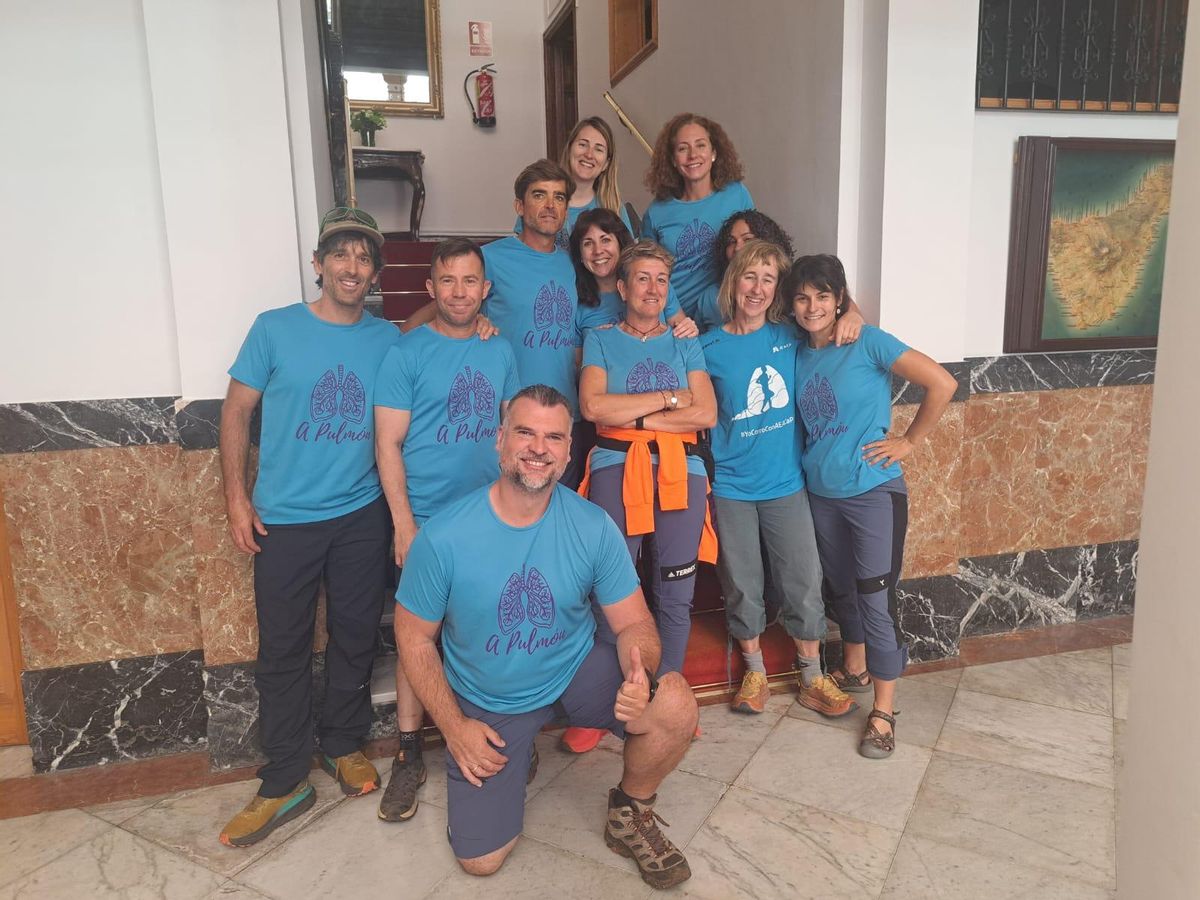 La expedición que subió al Teide esta semana