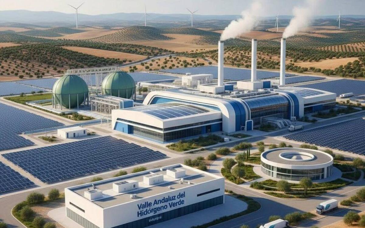 Trabajos de recarga en la Unidad I de la Central Nuclear de Almaraz, en Cáceres. | ‘activos’ ‘Render’ del Valle Andaluz de Hidrógeno Verde, complejo que proyecta Moeve. | ‘activos’