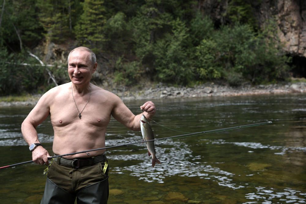 Las vacaciones de Vladímir Putin en Siberia