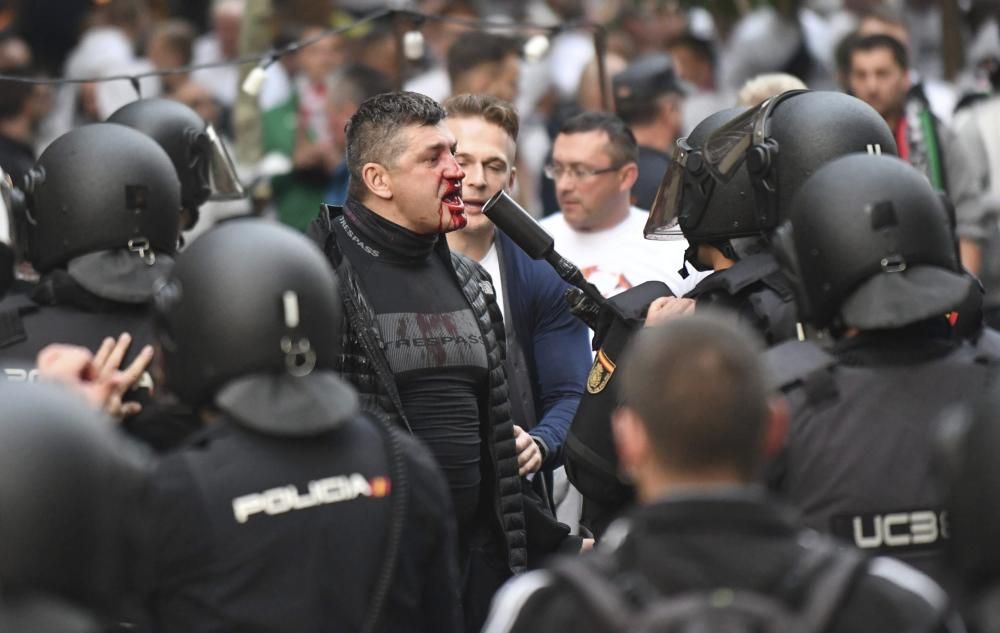 Los ultras del Legia causan disturbios en Madrid