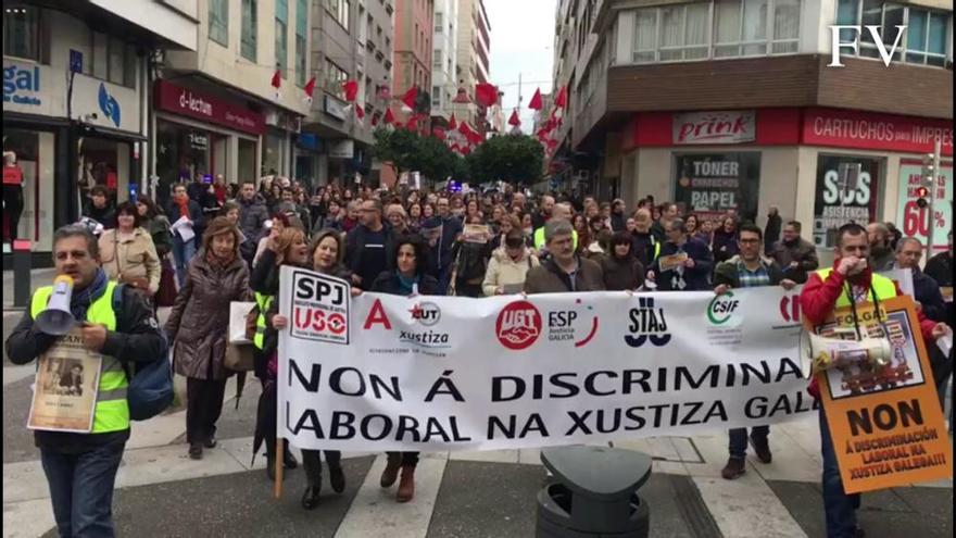 Manifestaciones masivas en Vigo, Pontevedra y Ourense