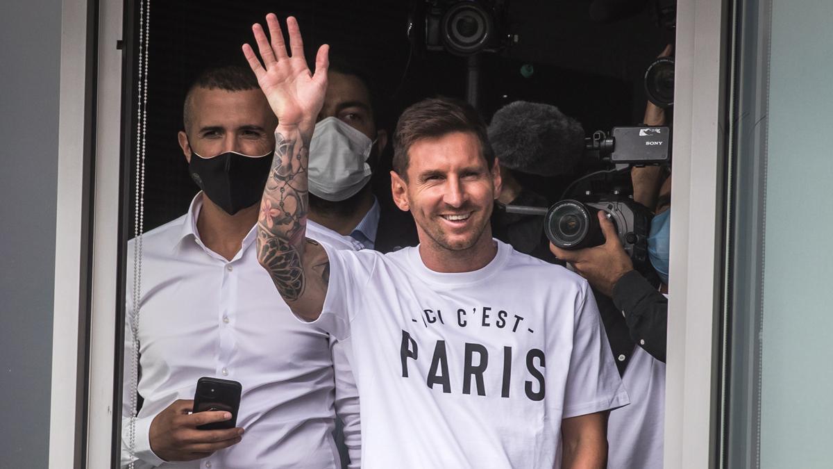 Llegada de Messi a Paris