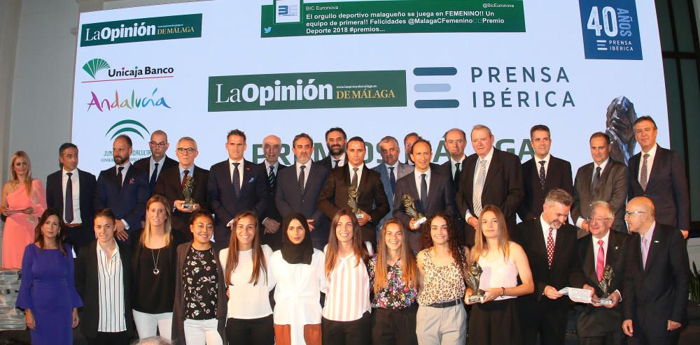 Gala de la entrega de premios de La Opinión de Málaga 2018.