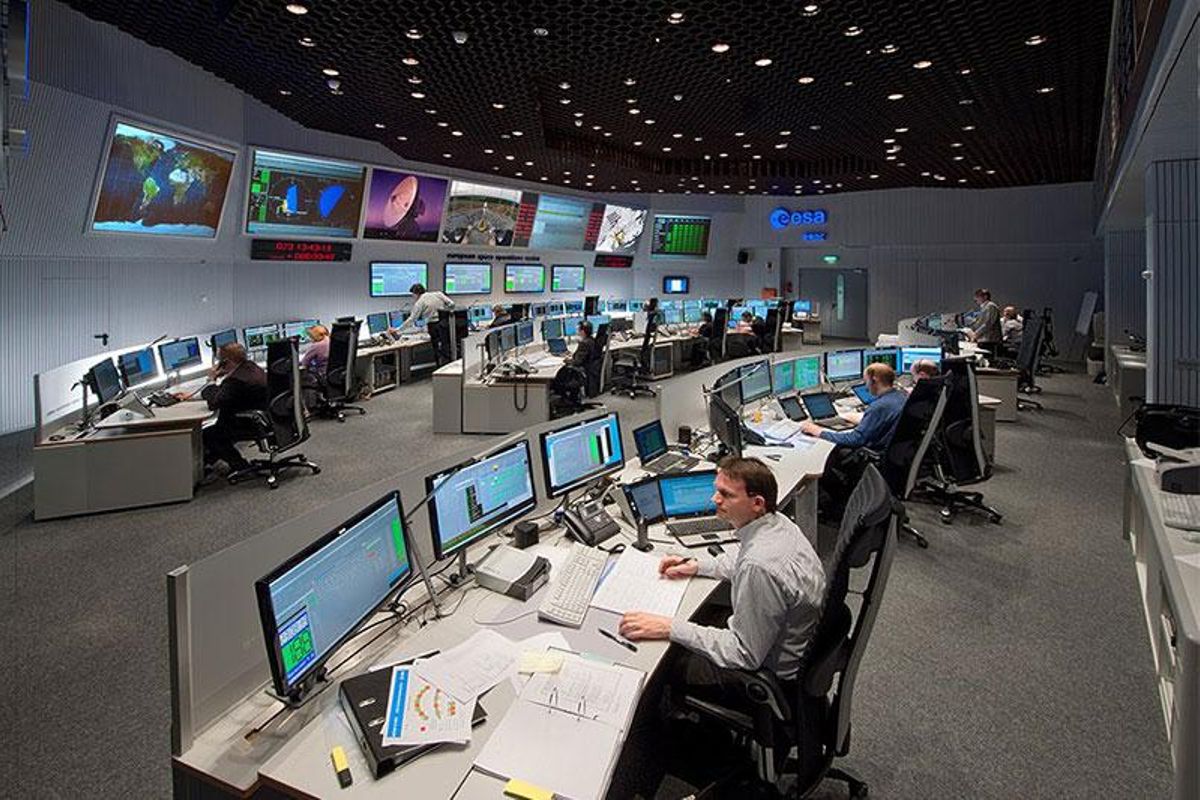 Sala de control de la misión Copernicus