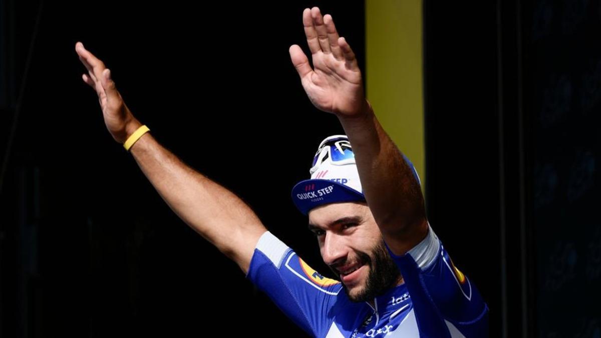 Fernando Gaviria tras su triunfo en la etapa 4