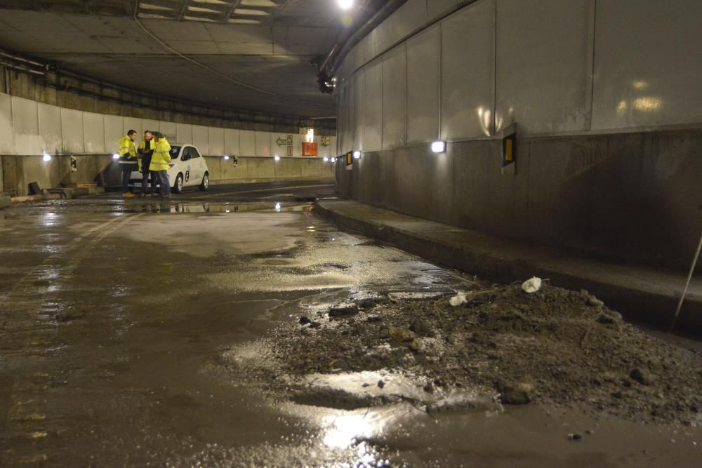 El túnel de María Pita, cerrado por filtraciones