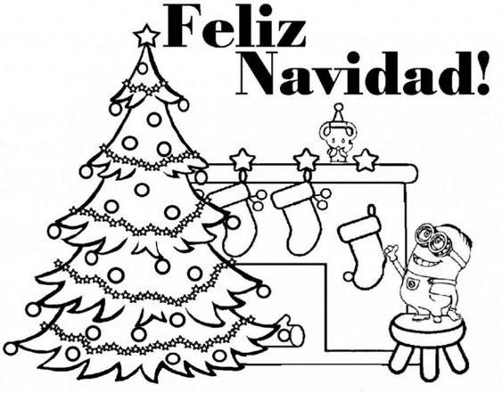 Dibujos de Navidad para colorear con niños