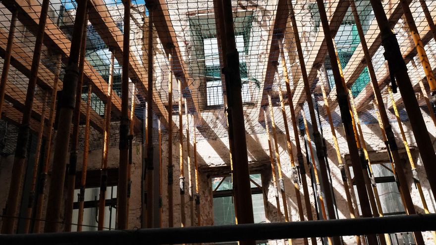 Obras de la Biblioteca Provincial en el antiguo Convento de San Agustín