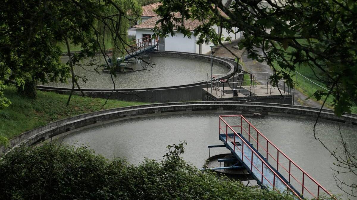 Instalaciones actuales de la depuradora de A Silvouta en Santiago