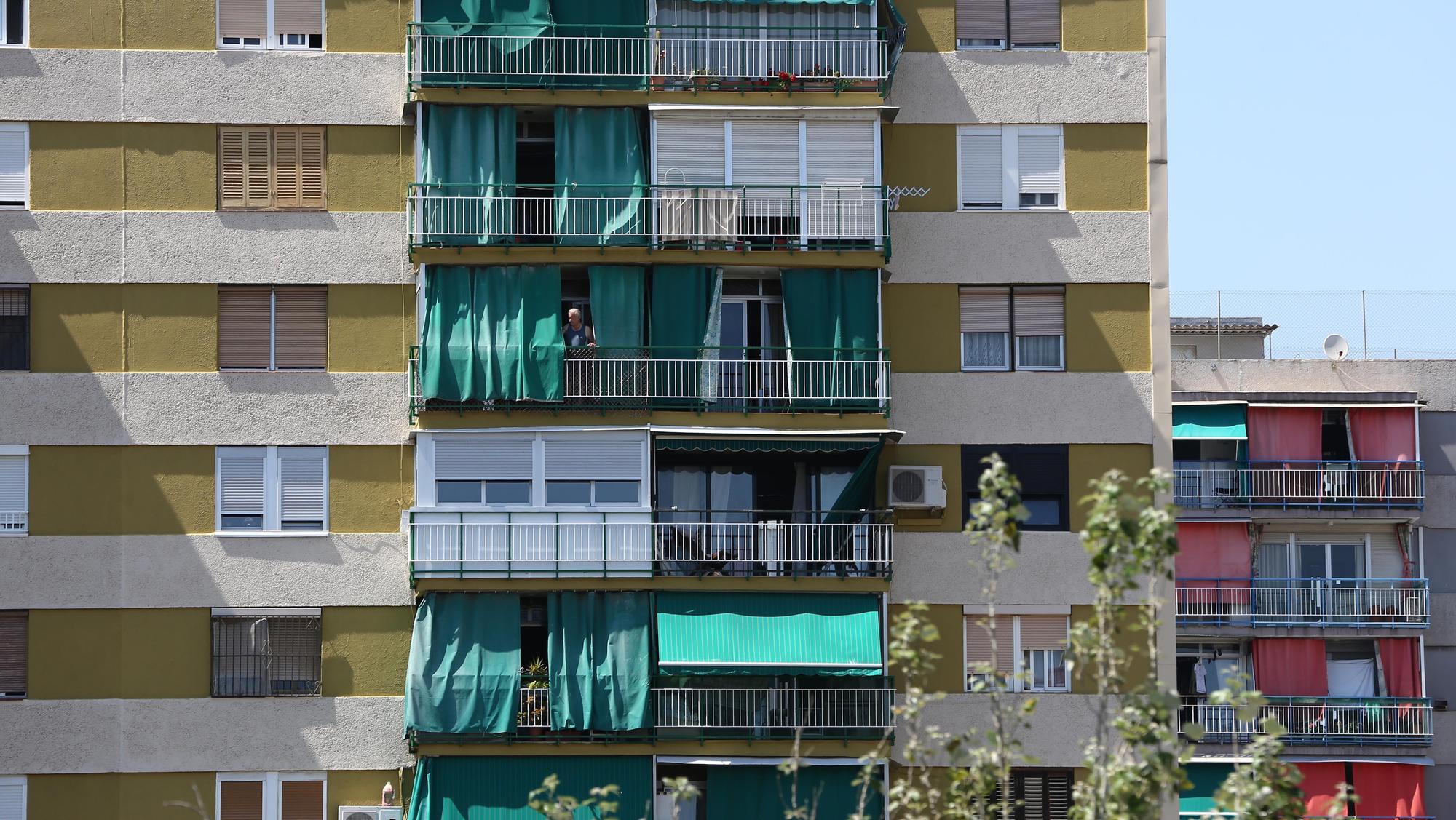 Un edificio de viviendas en un barrio de Barcelona.