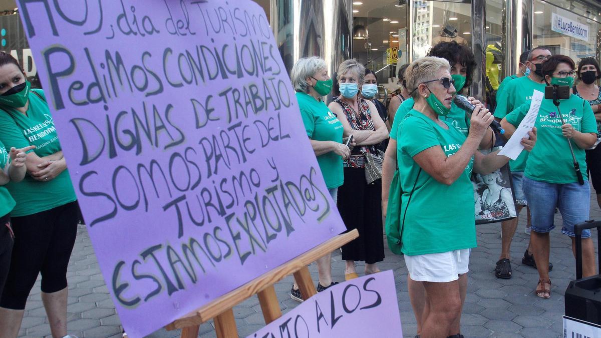 Una protesta de Las Kellys en Madrid.