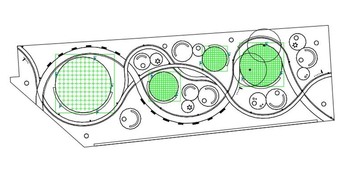 Infografía del futuro parque cardiosaludable de Teatinos.