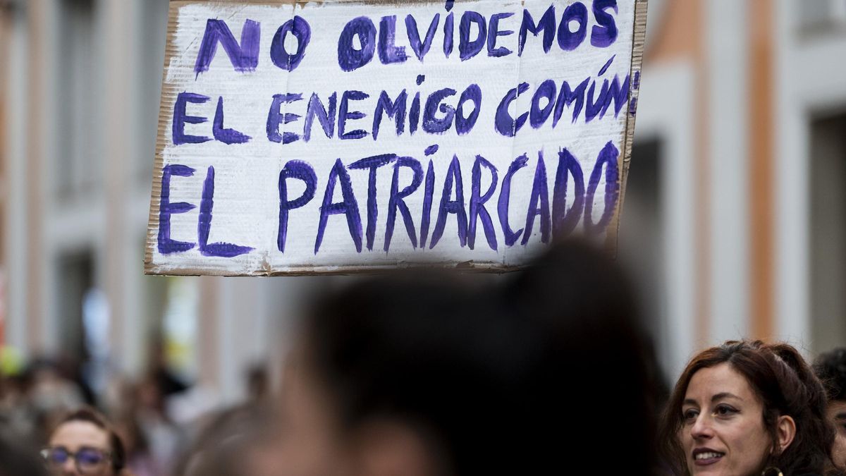 Pancarta en las últimas manifestaciones del 8 de marzo en Extremadura.