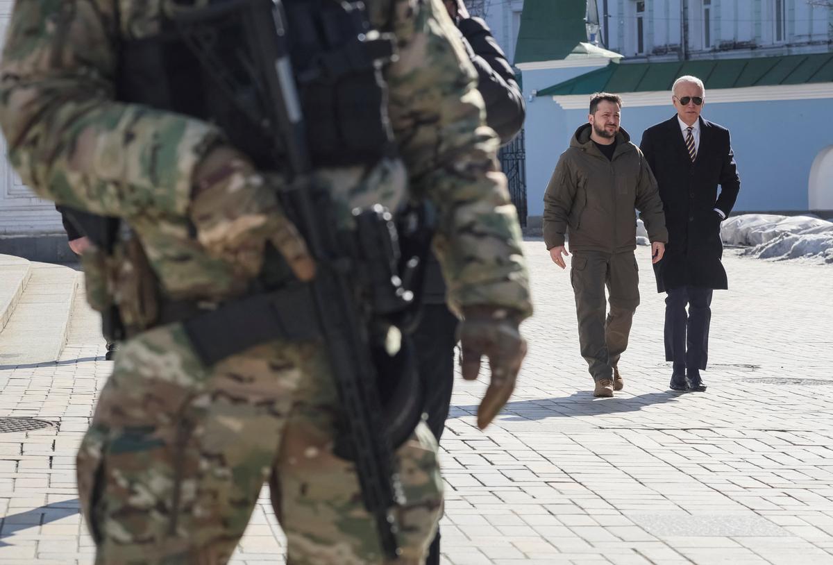 El presidente de los Estados Unidos, Joe Biden visita Ucrania