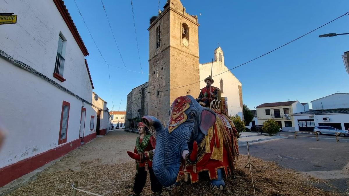 Una de las piezas del Belén de Villar de Rena.