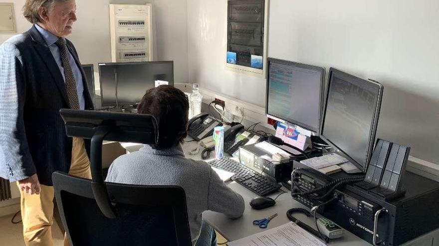 José Ramón Prado, en la nueva centralita de Bomberos.