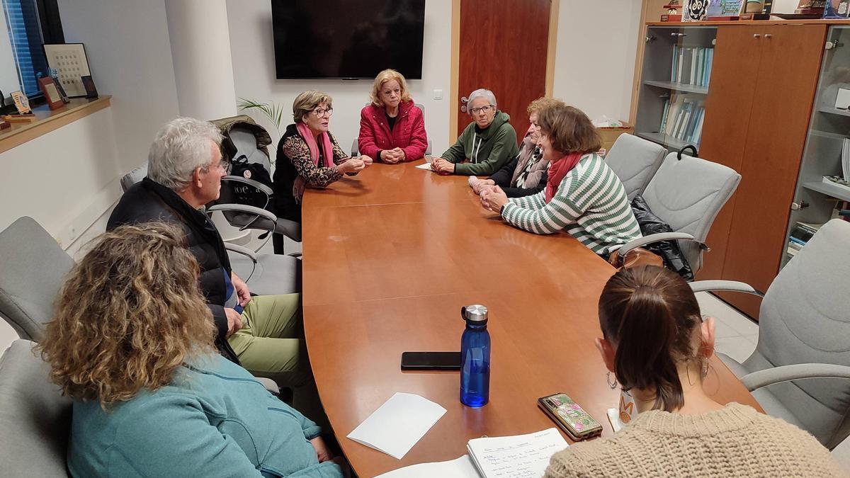 La reunión del órgano municipal, ayer.