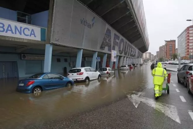 El temporal desborda los ríos de Pontevedra