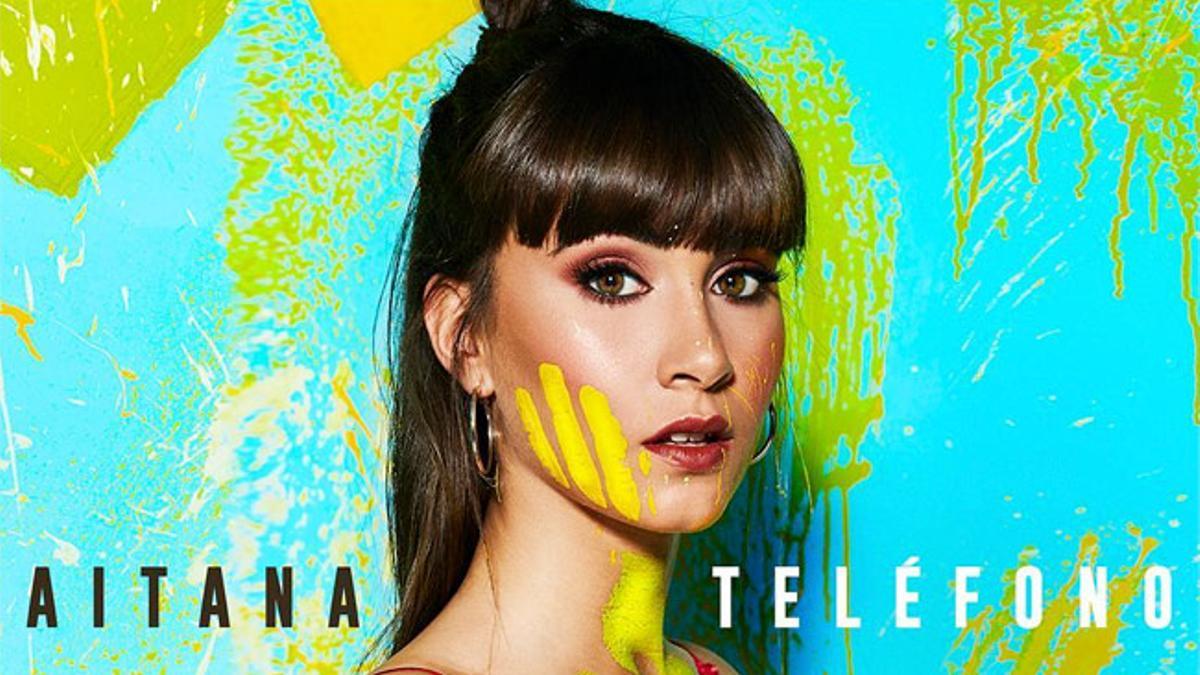 Portada del primer single de Aitana Ocaña, de 'OT', 'Teléfono'