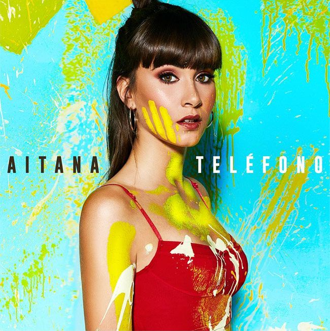 Portada del primer single de Aitana Ocaña, de 'OT', 'Teléfono'